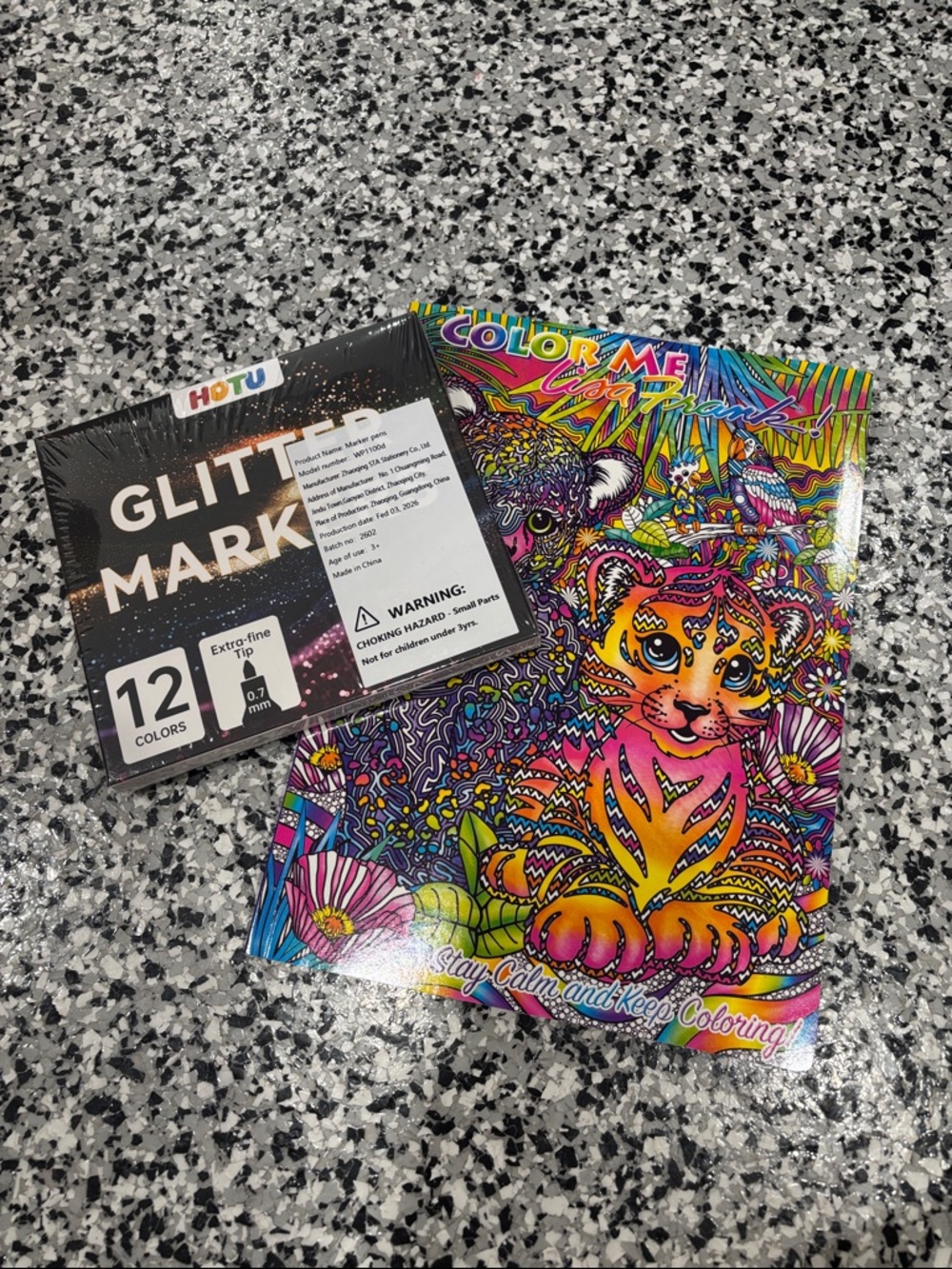 Lisa frank Bundle Glitter Markers And Color Adult Bundle
